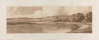 Uitzicht op Belle Vue en Pont de Seve genomen vanaf het Terras nabij Pont de St. Cloud 1802; Plaat 13 Uitzichten in Parijs, het Emanuel Volume tracering van de plaat B1981.25.2622 door Frederick Christian Lewis the Elder