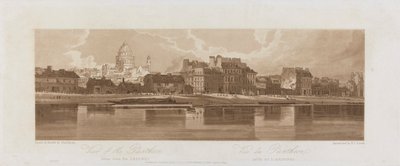 Uitzichten van het Pantheon, genomen vanuit de Arseal 1803; Plaat 12 uit Uitzichten in Parijs, het Emanuel Volume tracing van de plaat 1981.25.2621 door Frederick Christian Lewis the Elder