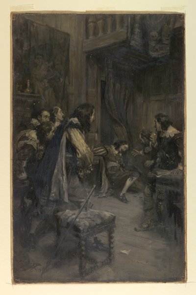 De moord op de hertog van Buckingham door Felton door Frederick Coffay Yohn