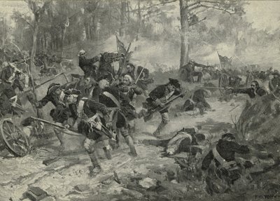 De slag bij Eutaw Springs, 1903 door Frederick Coffay Yohn