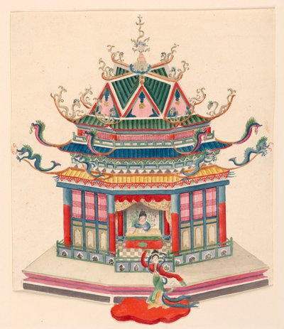 Ontwerp voor een Chinees paviljoen door Frederick Crace