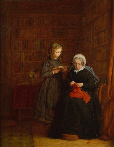Portret van mevrouw Hearne en haar achternichtje Fanny Sowman door Frederick Daniel Hardy