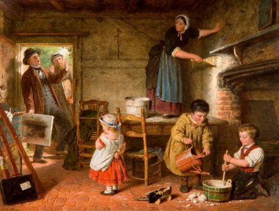 De Ontstelde Kunstenaar, 1866 door Frederick Daniel Hardy
