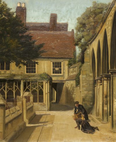 De kleine kloosters, Gloucester door Frederick Dimble Henwood