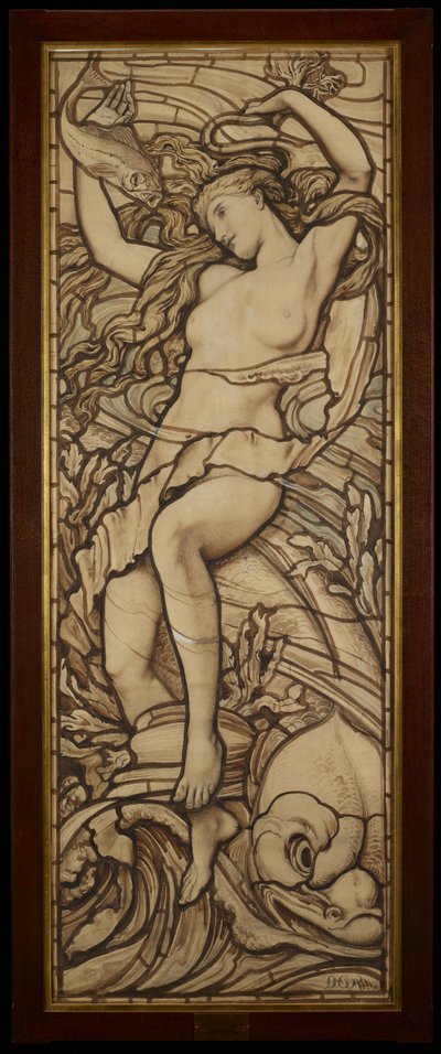 Water, uit de serie De Vier Elementen, ca. 1888-89 door Frederick G. Smith