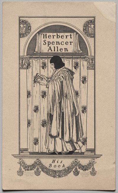Boekplaat: Herbert Spencer Allen, zijn boek door Frederick Garrison Hall