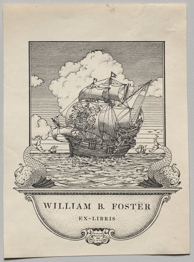Boekplaat: William B. Foster door Frederick Garrison Hall