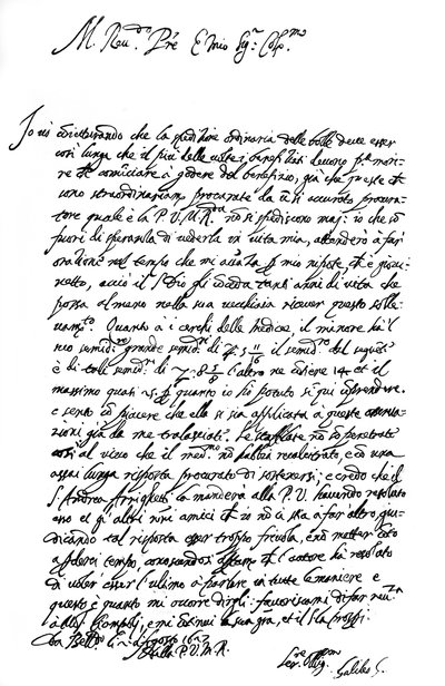 Brief van Galileo Galilei, 1627 1865 door Frederick George Netherclift