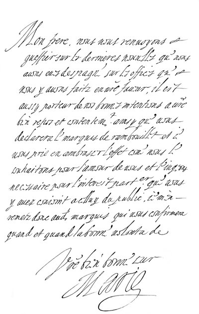Brief van Marie de Medici aan de hertog van Savoye, eind 16e - begin 17e eeuw, 1865 door Frederick George Netherclift
