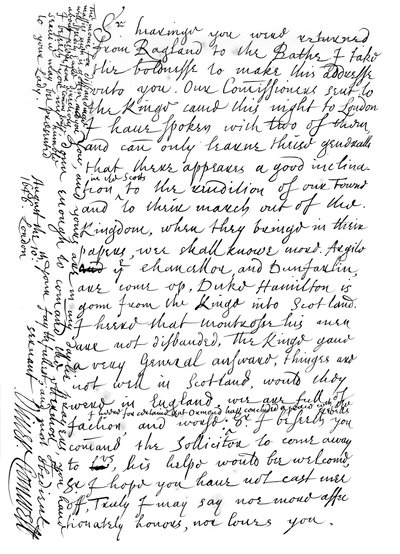 Brief van Oliver Cromwell aan generaal Fairfax, 1646 1865 door Frederick George Netherclift
