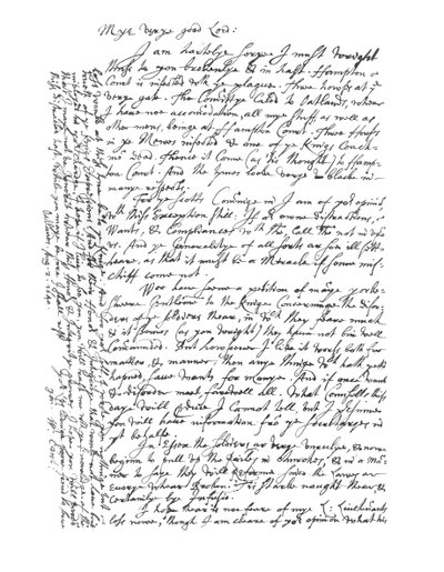 Brief van William Laud, Aartsbisschop van Canterbury door Frederick George Netherclift