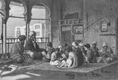 De School van Sultan Hassan, gegraveerd door Butterworth en Heath door Frederick Goodall