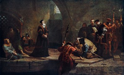 Thomas Cranmer bij de Traitors Gate, 1553 door Frederick Goodall