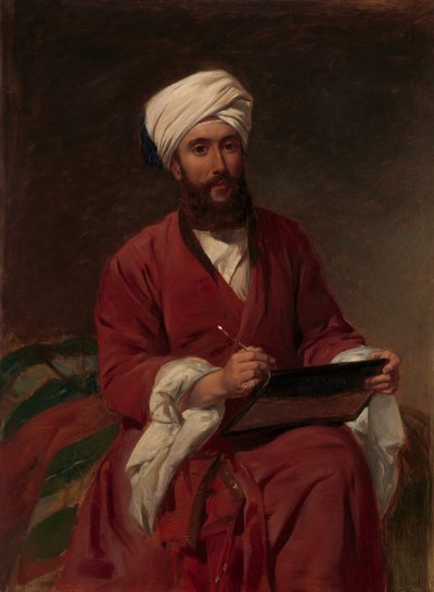 William Edward Dighton in Midden-Oosterse kleding door Frederick Goodall