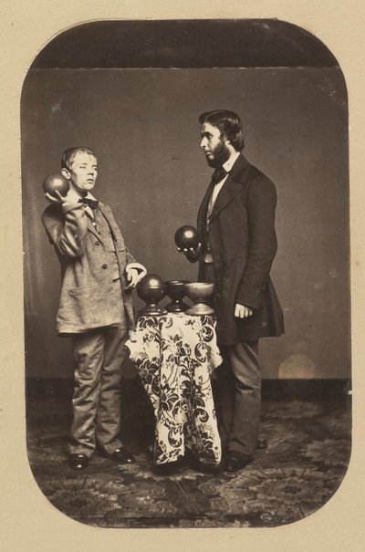Dr. Joseph Parrish en een Idioot, ca. 1858 door Frederick Gutekunst