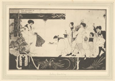 [Aubrey Beardsley: Verjaardag van Madame Sagalle]. door Frederick H. Evans