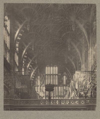 Kapel van Hendrik VII: dak met waaiergewelven door Frederick H. Evans