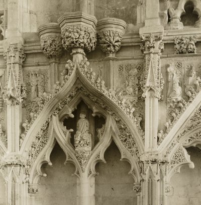 Kathedraal van Ely: Mariakapel, details door Frederick H. Evans