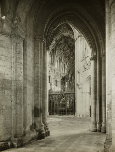 Kathedraal van Ely: Octagon vanaf de zuidbeuk door Frederick H. Evans