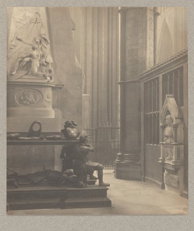 [Westminster Abbey: North Transept East Aisle, Graf van De Vere en Franklin]. door Frederick H. Evans