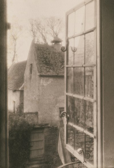Vanuit een raam in Kelmscott Manor, 1896 door Frederick Henry Evans