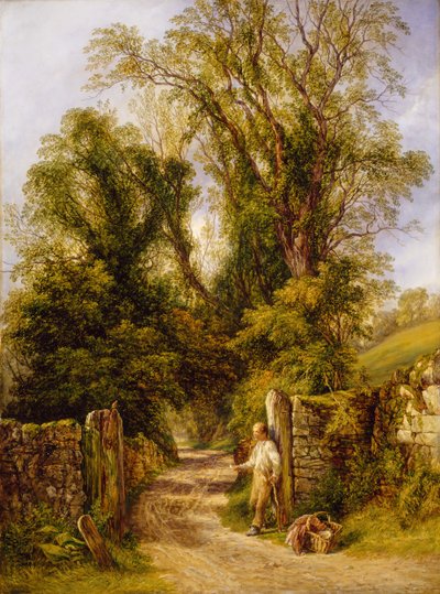Een glimp van Wharfdale, Yorkshire door Frederick Henry Henshaw