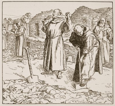 Monastieke landbouw, illustratie uit 