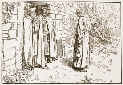 Owini in het klooster, illustratie uit 