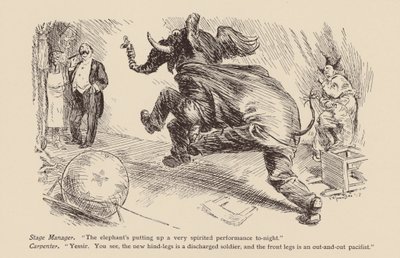 Pantomime olifant door Frederick Henry Townsend