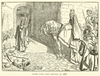 Scène bij de terugkeer van Ina door Frederick Henry Townsend