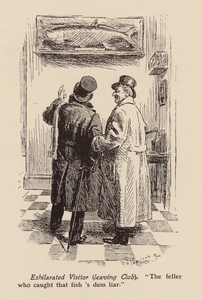 "De kerel die die vis ving is een leugenaar" door Frederick Henry Townsend