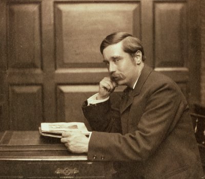 HG Wells, Britse auteur, 1903 door Frederick Hollyer