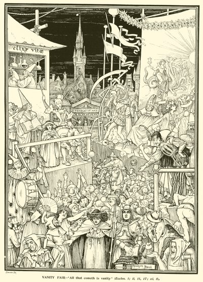 Kermis der ijdelheid door Frederick Hurten Rhead