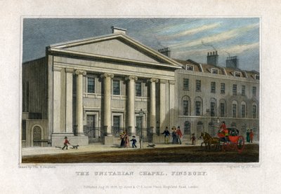 De Unitarische Kapel, Finsbury, Londen door Frederick James Havell