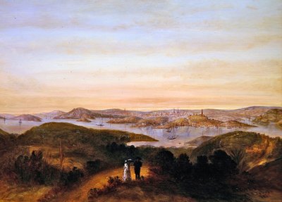 Sydney vanaf de noordkust door Frederick James Jobson
