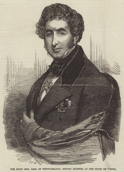 De Zeer Eerwaarde Graaf van Westmoreland, Britse Minister aan het Hof van Wenen door Frederick John Skill