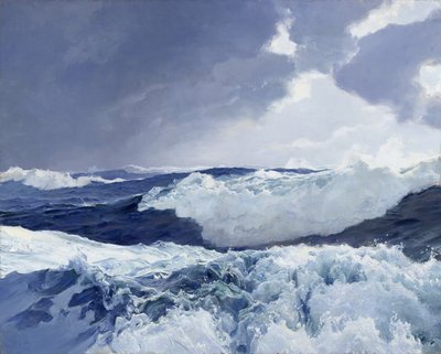 Midden in de Oceaan door Frederick Judd Waugh
