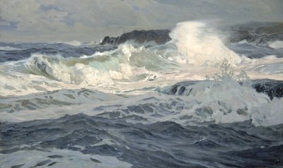 Zuidwestelijke Storm, St. Ives, 1907 door Frederick Judd Waugh