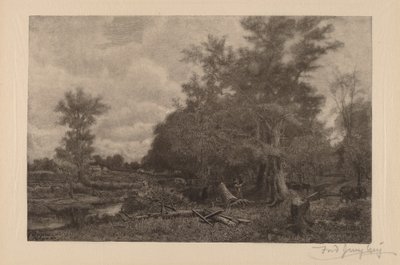 Zonder Titel (New York Landschap) door Frederick Juengling