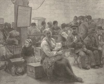 In het land van belofte door Frederick Juengling, after Charles Frederic Ulrich