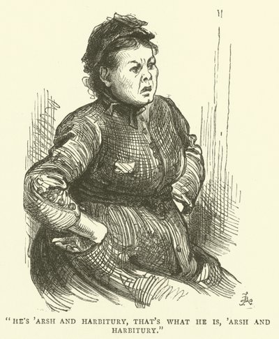 Een vrouw boos omdat ze is opgeroepen voor een vergadering met een Schoolbestuur ambtenaar over haar falen om haar zoon naar school te sturen door Frederick L. Bernard