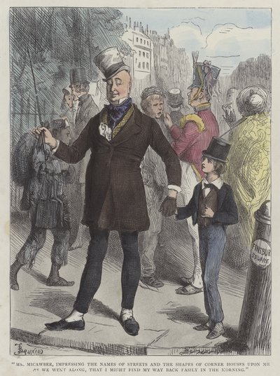 Illustratie voor David Copperfield door Frederick L. Bernard