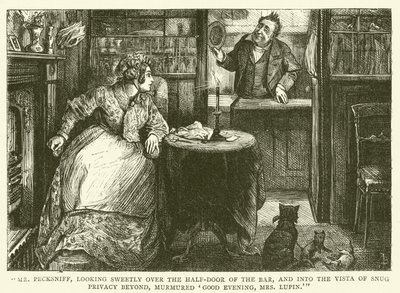 Illustratie voor Martin Chuzzlewit door Frederick L. Bernard