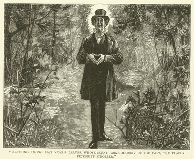 Illustratie voor Martin Chuzzlewit door Frederick L. Bernard