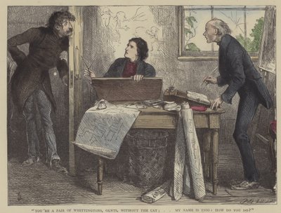 Illustratie voor Martin Chuzzlewit door Frederick L. Bernard