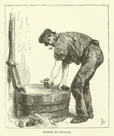 Zijn aardappelen wassen door Frederick L. Bernard