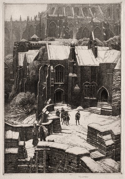 Het aalmoezenhuis door Frederick Landseer Maur Griggs