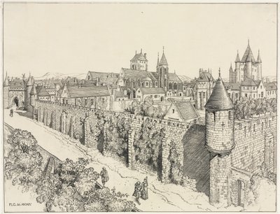 De tempel, Parijs door Frederick Landseer Maur Griggs