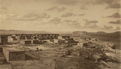 Betoverde Mesa, Acoma, New Mexico,1900 (foto) door Frederick Monsen