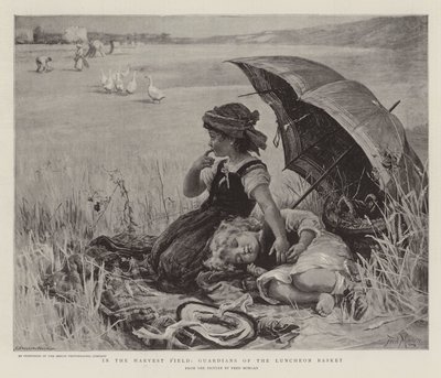 In het Oogstveld, Bewakers van de Lunchmand door Frederick Morgan